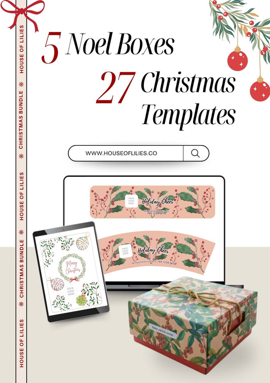 Noel Box + Christmas Templates (FREE DELIVERY)