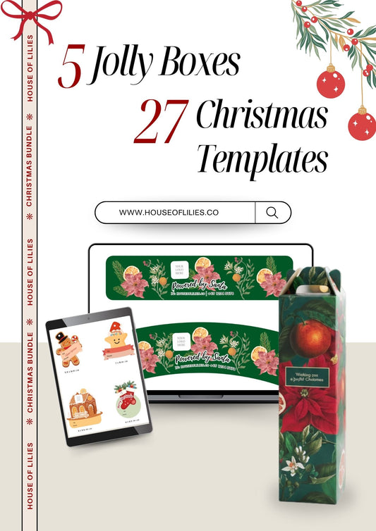 Jolly Box + Christmas Templates (FREE DELIVERY)