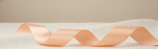 Satin Ribbon 2.5cm – Rosewood / Nectar (2x 3metres)