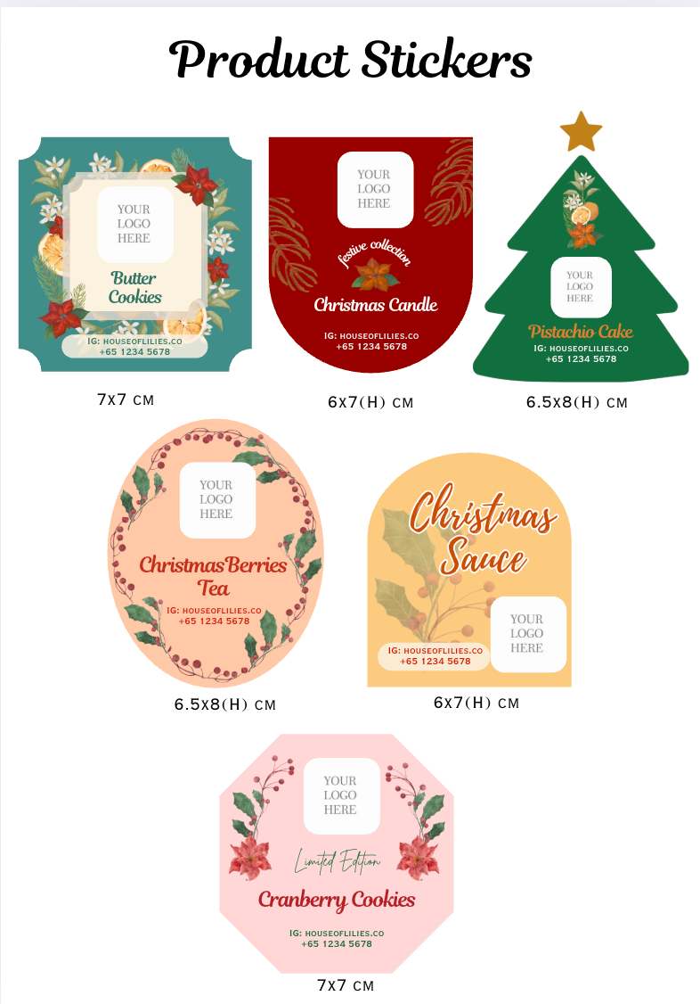 Evergreen Bag + Christmas Templates (FREE DELIVERY)