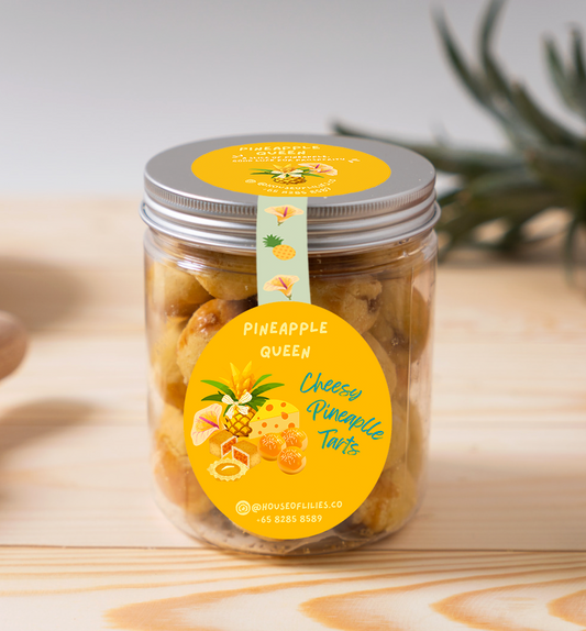 Pineapple - (Personalised) Round Logo Stickers 24pcs