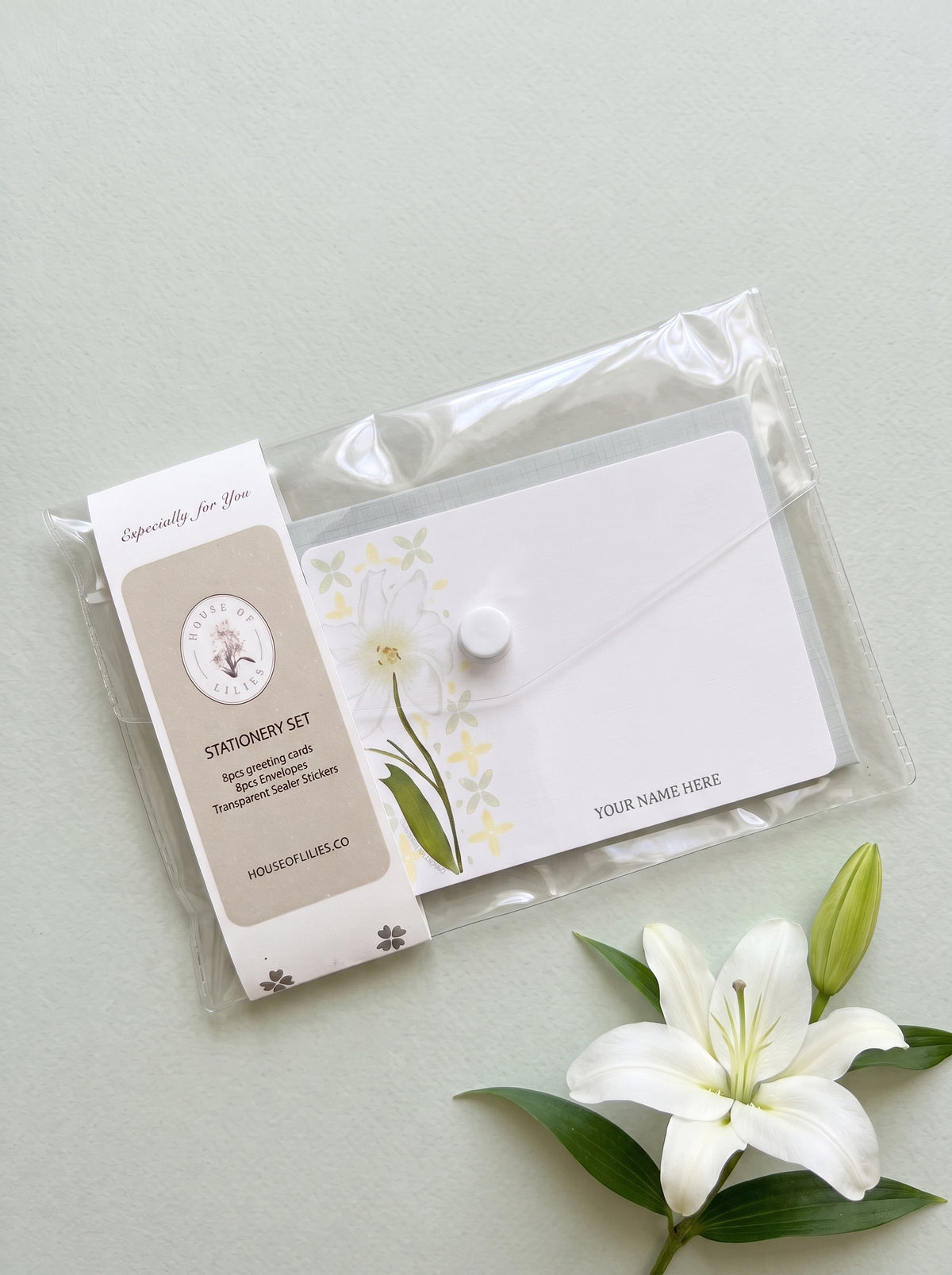 Lily Card & Envelope Set