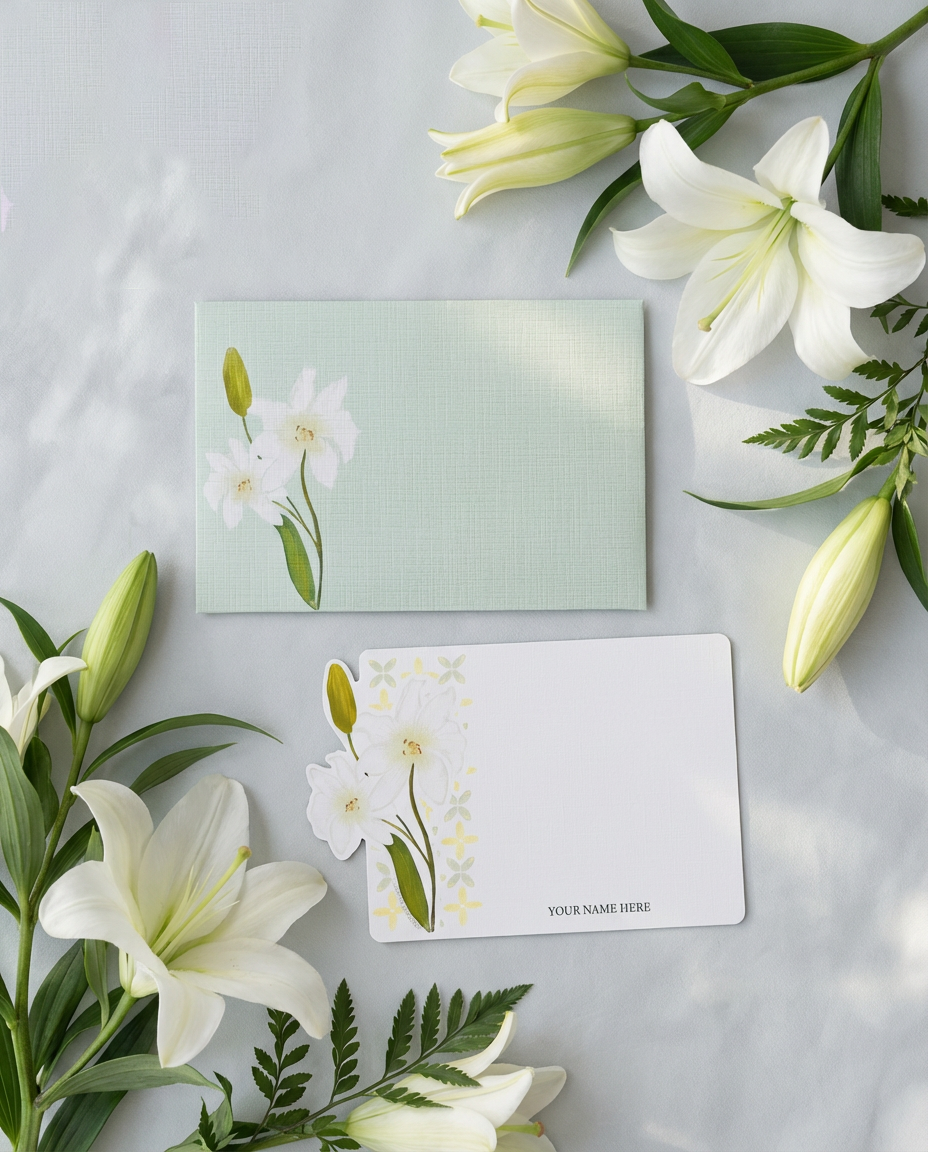 Lily Card & Envelope Set