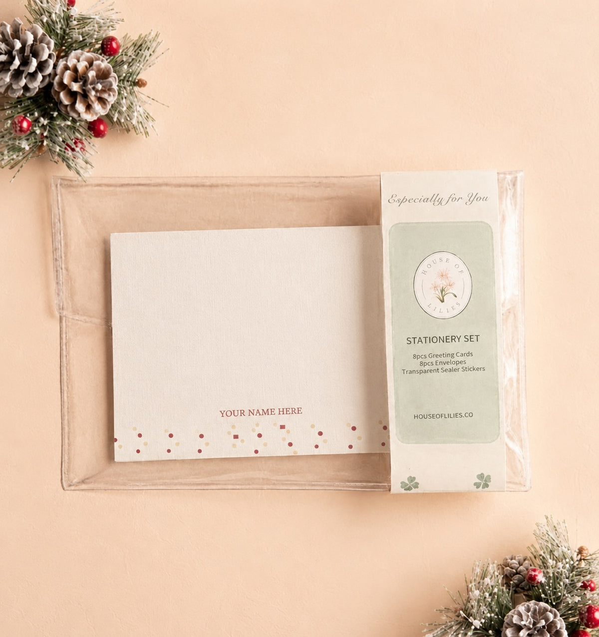Christmas Card & Envelope Set