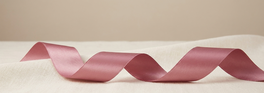 Satin Ribbon 2.5cm – Rosewood / Nectar (2x 3metres)