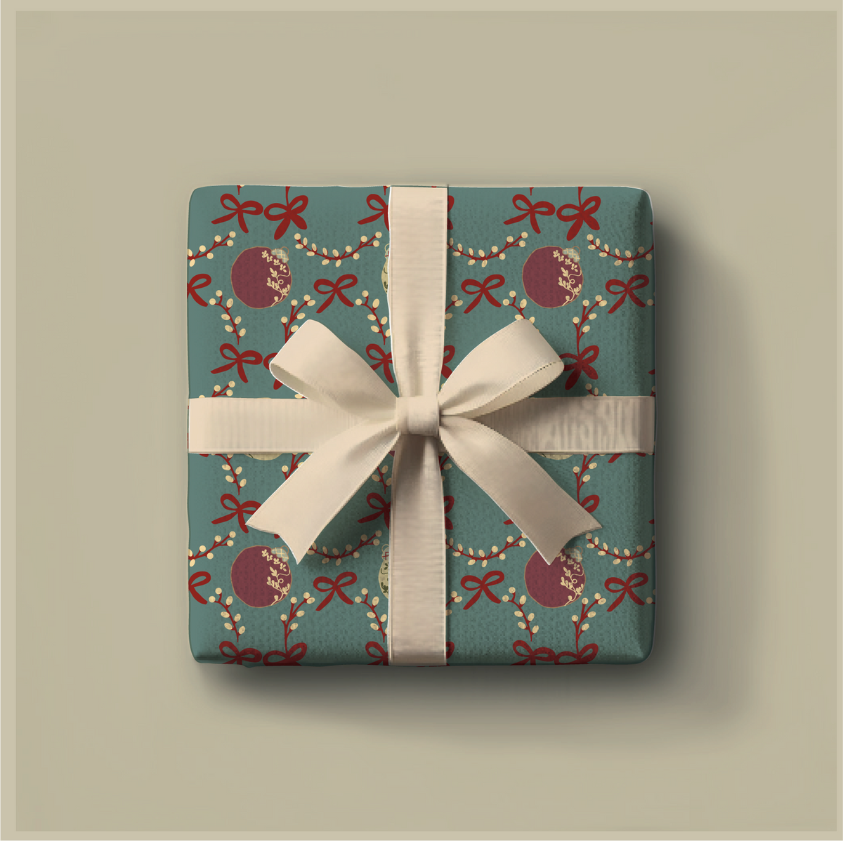 Bows & Baubles - Seamless Pattern Download