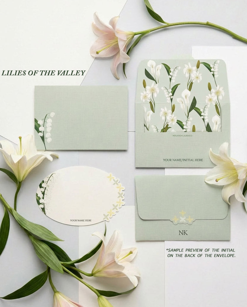 Personalised Lily Card & Envelope Set (Pre-Order)