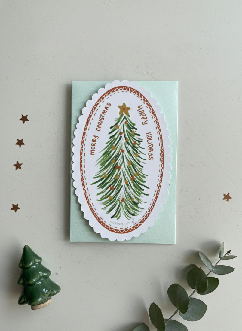 Hand Illustrated Christmas Cards (set of 3)