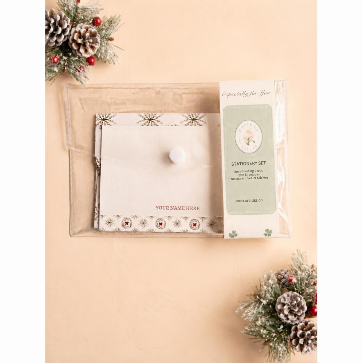 Christmas Card & Envelope Set