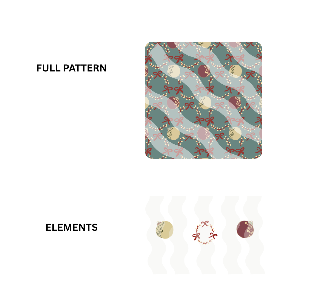 Bows & Baubles - Seamless Pattern Download