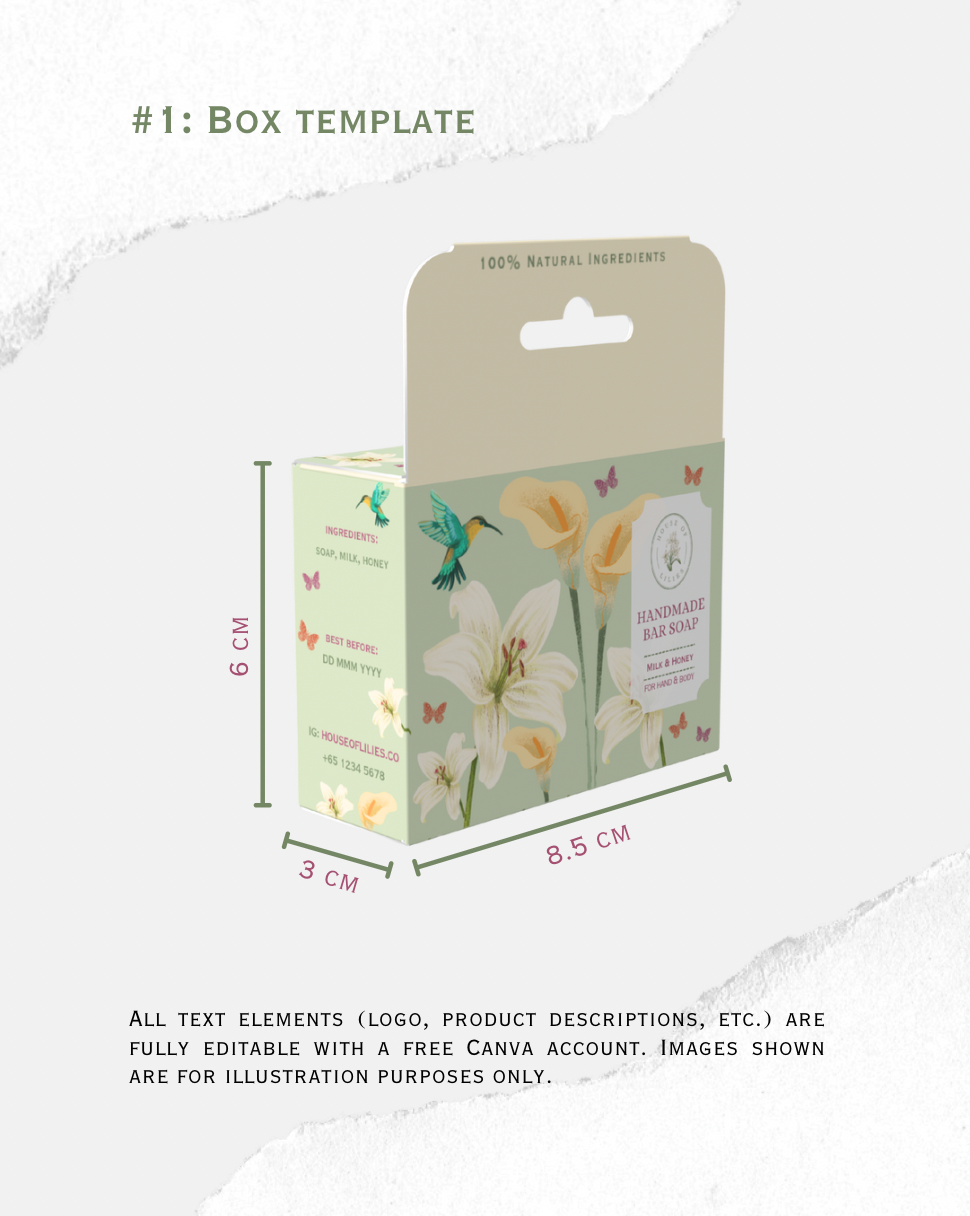Lilies Mini Collection - Canva Template Bundle (5 Designs)