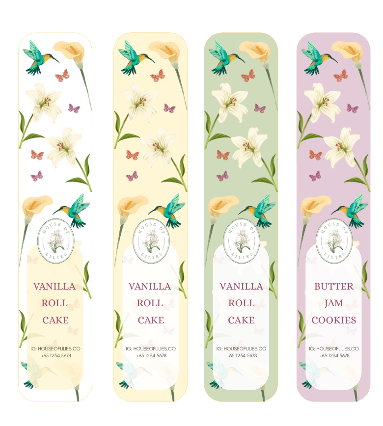 Lilies Mini Collection - Canva Template Bundle (5 Designs)