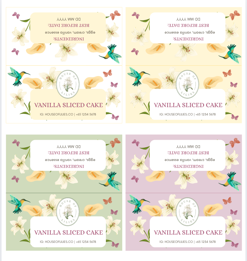 Lilies Mini Collection - Canva Template Bundle (5 Designs)