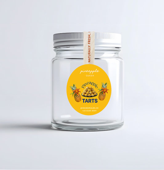 Double Pineapple - (Personalised) Oval Label Stickers 24pcs