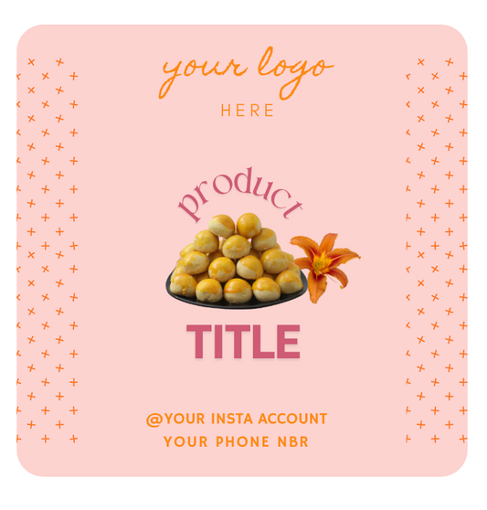 Pineapple - (Personalised) Square Pink Label Stickers 24pcs