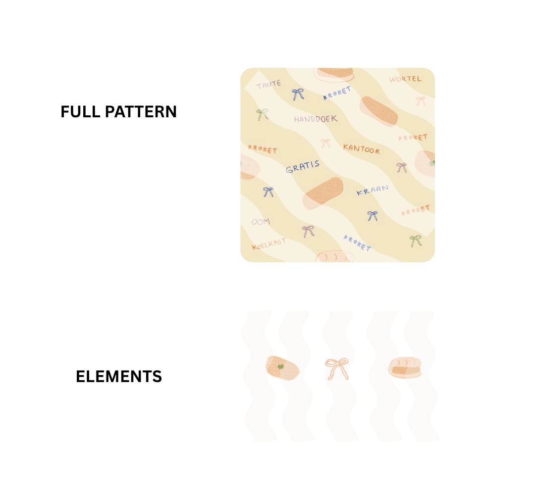 Kamus Kroket - Seamless Pattern Download