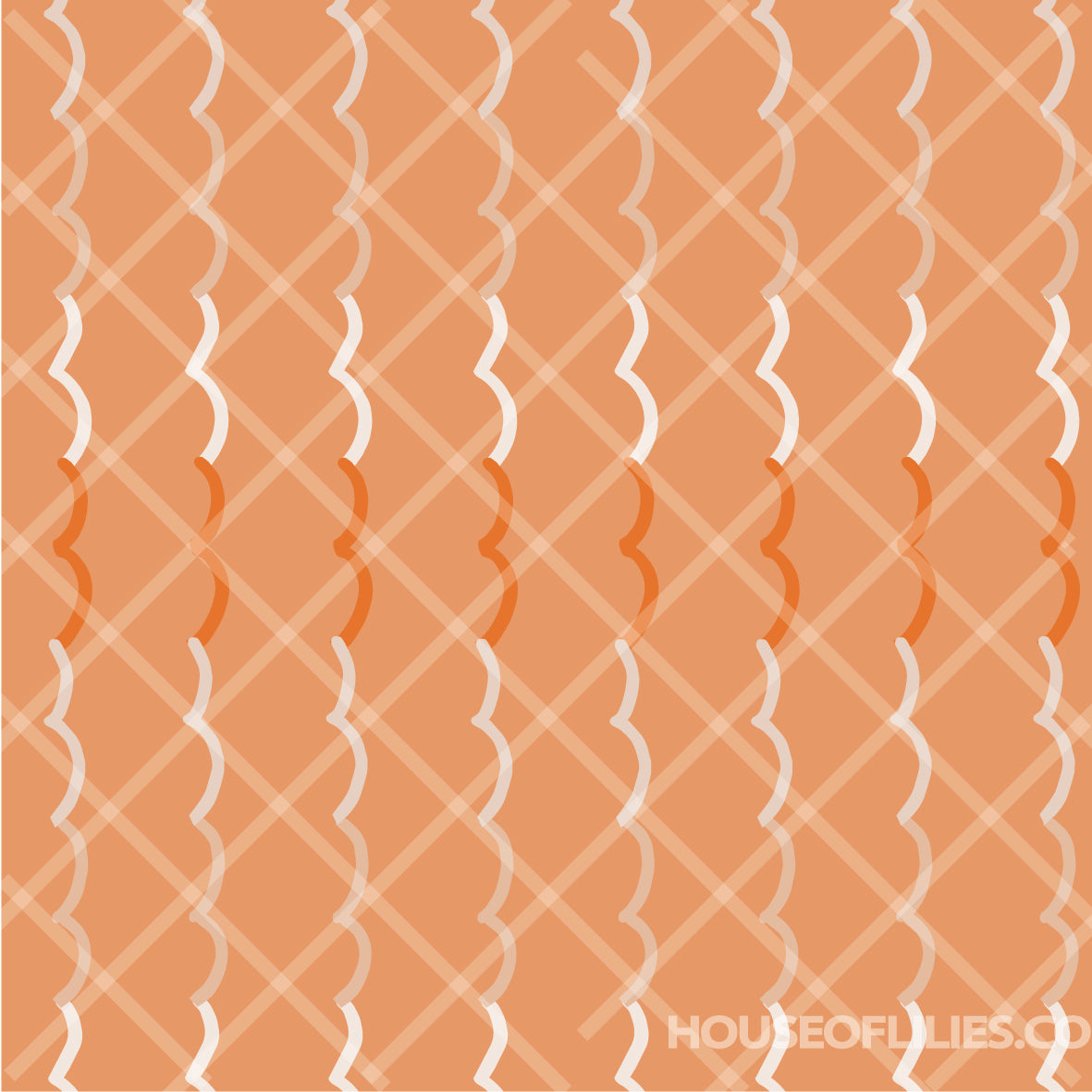 Oranje Clouds - Seamless Pattern Download