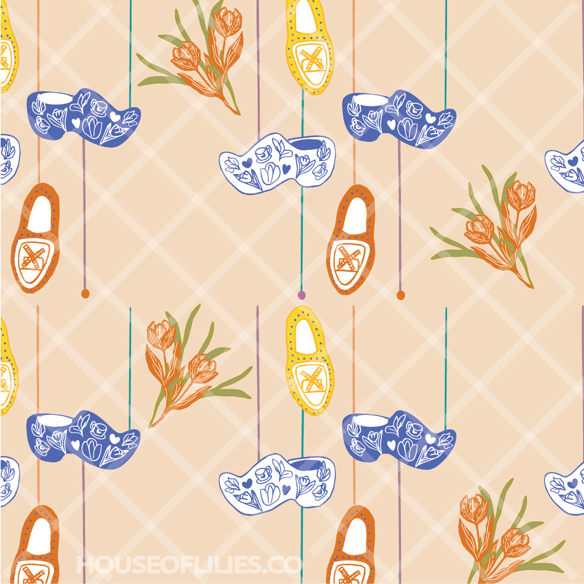 Klompen Parade - Seamless Pattern Download