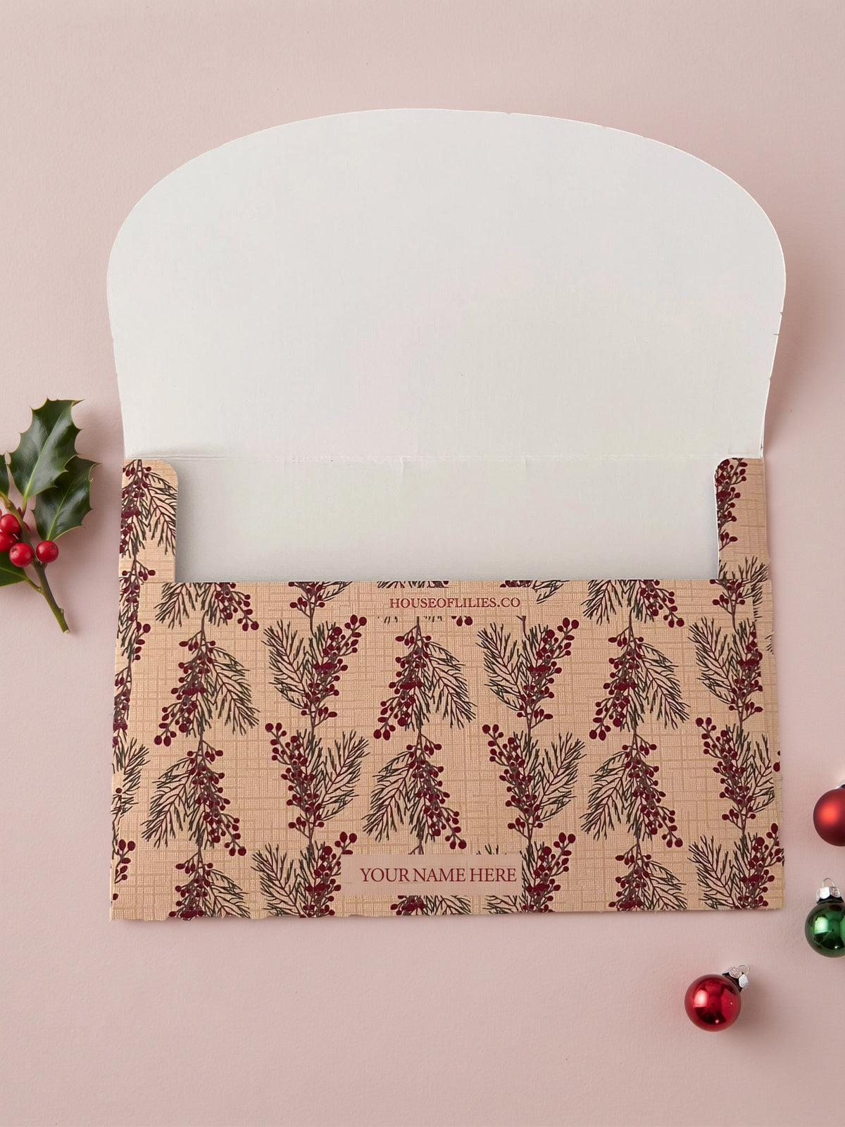 Christmas Card & Envelope Set