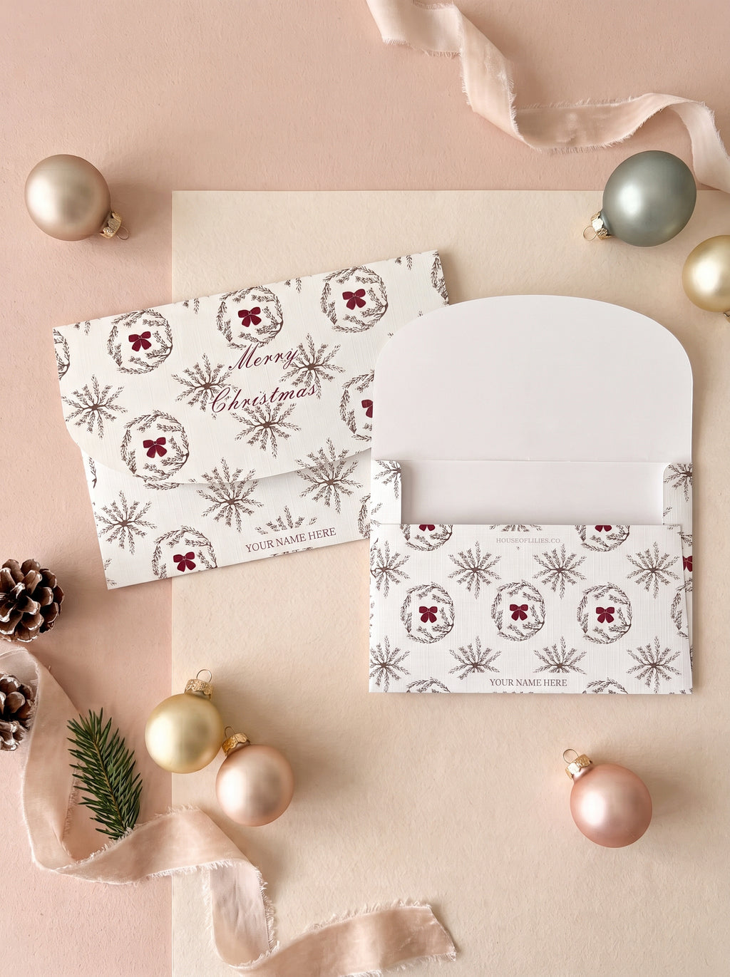 Christmas Card & Envelope Set
